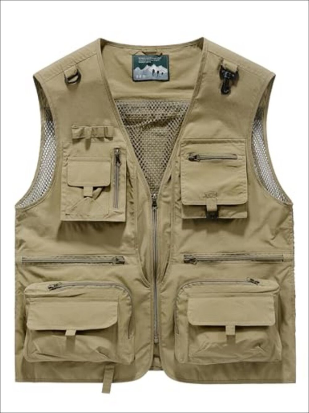 Womens Outdoor Fishing Vest Safari Hiking Utility Vest 15 Pockets